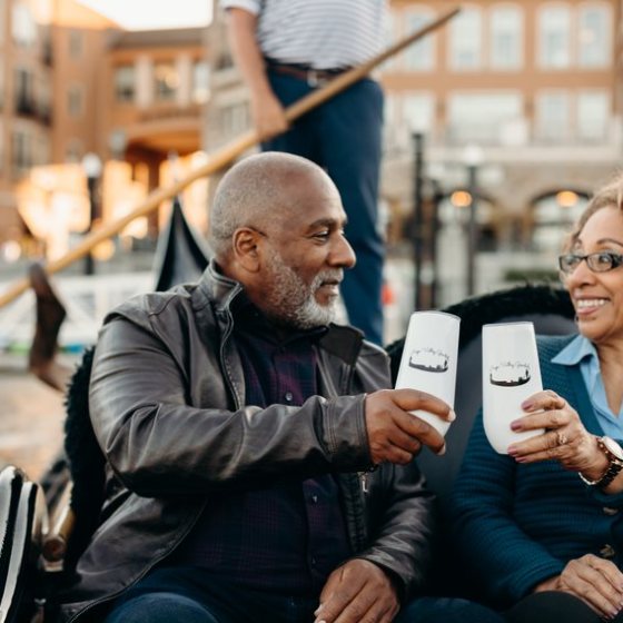 Nia Gill holding a phone