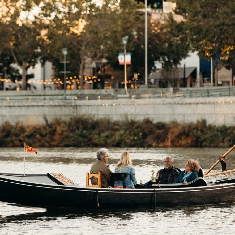 people enjoying a gondola ride
