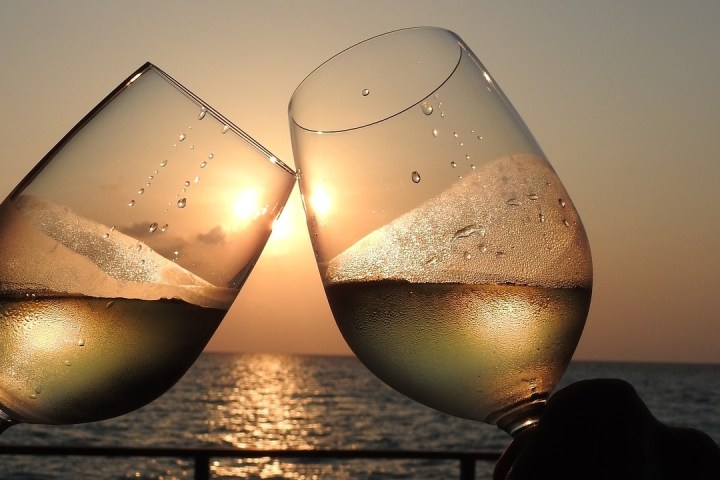 a close up of a glass of water