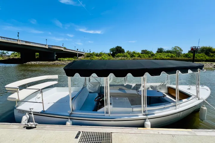 a boat in the water